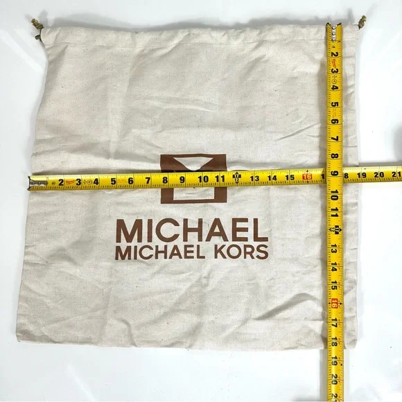 MICHAEL KORS Sleeper BAG OR dust bag PROTECTOR BAG drawstring canvas bag BROWN - Picture 3 of 5